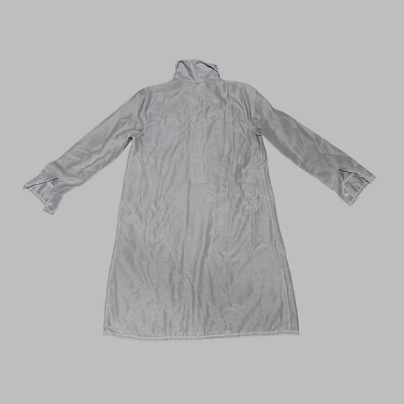 Vintage Women’s Lightweight Light Purple Lavender Long Sleeve Nightgown Medium - Picture 3 of 6